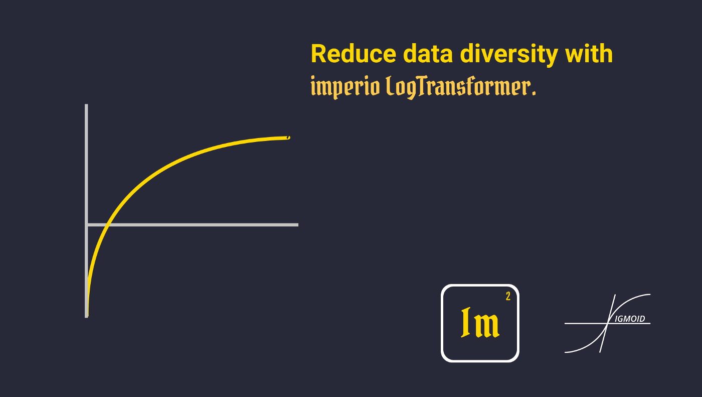 Reduce data diversity with
imperio LogTransformer
