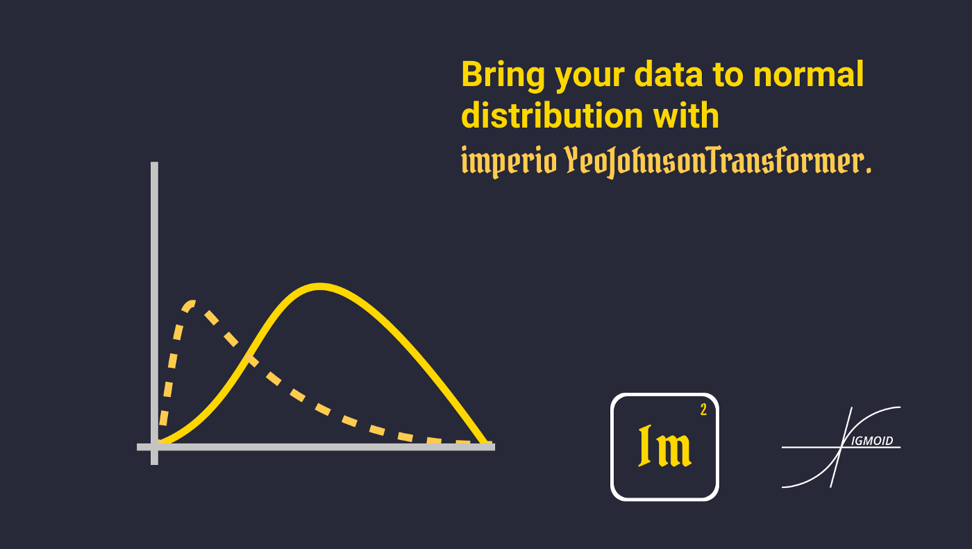Bring your data to normal
distribution with
imperio YeoJohnsonTransformer