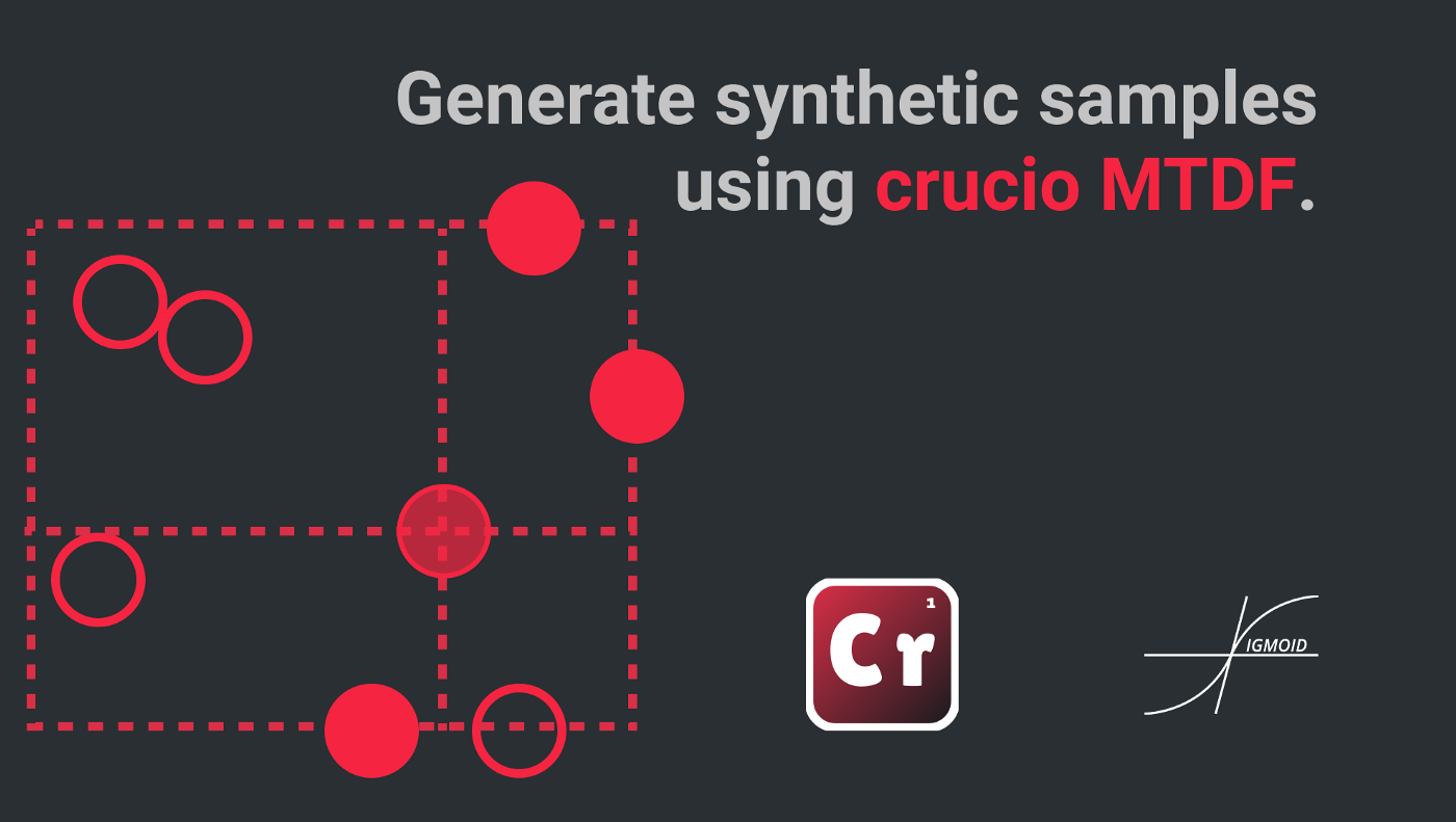 Generate synthetic samples using Crucio MTDF