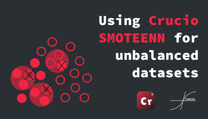Using Crucio SMOTEENN for balancing data